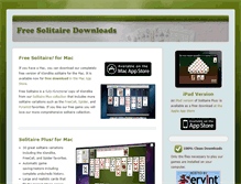 Tablet Screenshot of freesolitaire.com